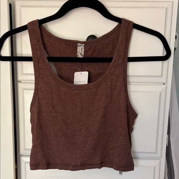 Free People Tops - Free People ribbed lightweight cotton crop tank